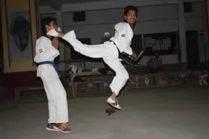 Taekwondo in Malda Mangalbari Osmania High Madrasah School,Malda