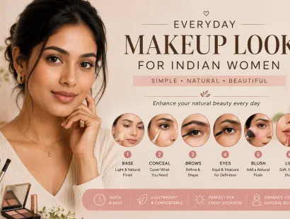Everyday Makeup Look for Indian Women: A Simple Step-by-Step Guide